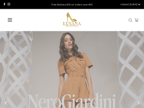 Lusana Shoe Boutique homepage screenshot