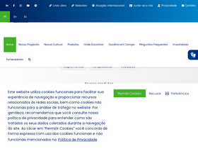 'ourofinosaudeanimal.com' screenshot
