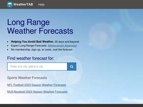 'weathertab.com' screenshot