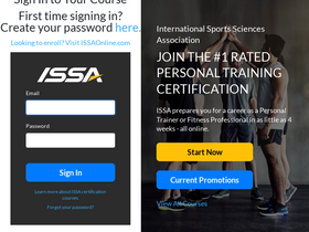 'issatrainer.com' screenshot