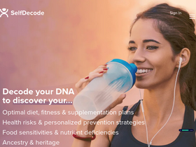 'selfdecode.com' screenshot