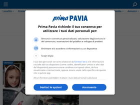 'primapavia.it' screenshot