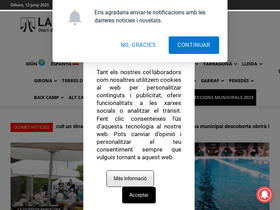 'laciutat.cat' screenshot
