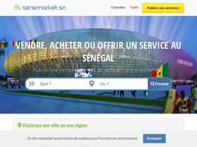 'senemarket.sn' screenshot