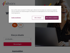 'sdworx.be' screenshot