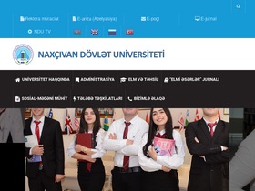 'ndu.edu.az' screenshot