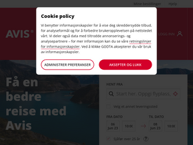 'avis.no' screenshot