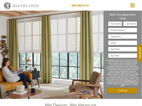 '3dayblinds.com' screenshot