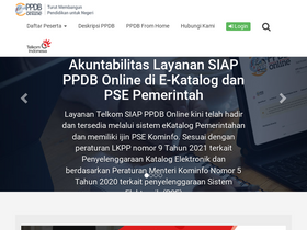 'siap-ppdb.com' screenshot