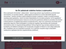 'iho.hu' screenshot