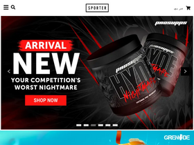 'sporter.com' screenshot