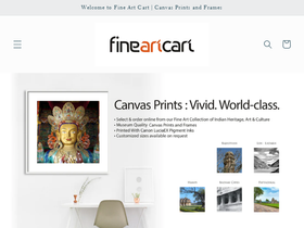 fineartcart.com homepage screenshot