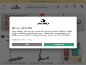 'skatepro.se' screenshot