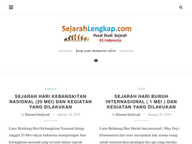 'sejarahlengkap.com' screenshot