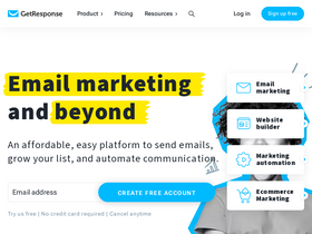 'getresponse.com' screenshot