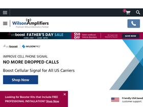 'wilsonamplifiers.com' screenshot
