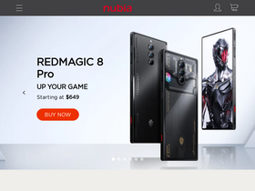 'nubia.com' screenshot