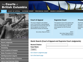 'bccourts.ca' screenshot