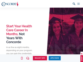 'concorde.edu' screenshot
