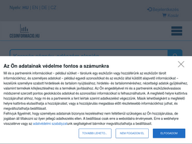 'ceginformacio.hu' screenshot