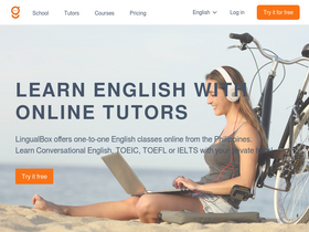 'lingualbox.com' screenshot