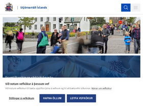 'stjornarradid.is' screenshot