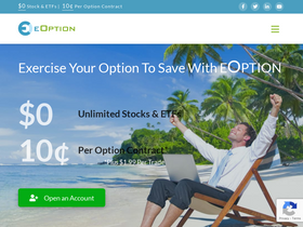 'eoption.com' screenshot