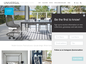 'universalfurniture.com' screenshot