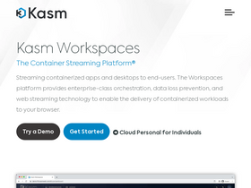 'kasmweb.com' screenshot