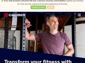 'caliberstrong.com' screenshot