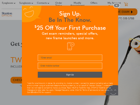 'stantonoptical.com' screenshot