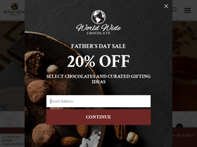 'worldwidechocolate.com' screenshot