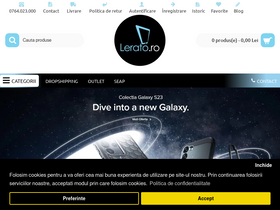'lerato.ro' screenshot
