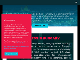 'helpers.hu' screenshot