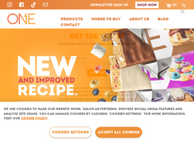 'one1brands.com' screenshot