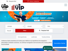 'leilaovip.com.br' screenshot