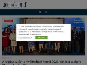 'jogiforum.hu' screenshot