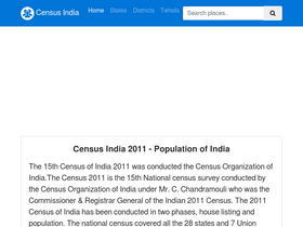 'censusindia2011.com' screenshot