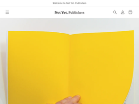 notyetpublishers.com homepage screenshot