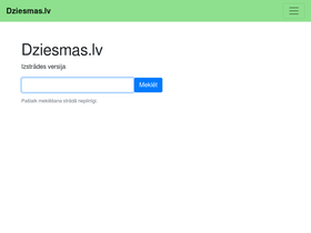 'dziesmas.lv' screenshot
