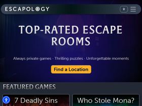 'escapology.com' screenshot