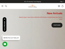 Sweetcrispy homepage screenshot