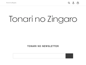 zingaro.shop homepage screenshot