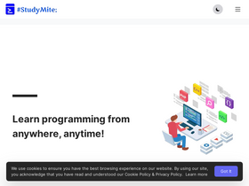 'studymite.com' screenshot
