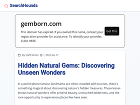 gemborn.com homepage screenshot