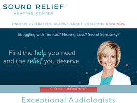 'soundrelief.com' screenshot