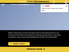 'vinccihoteles.com' screenshot