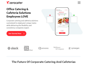'zerocater.com' screenshot