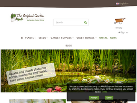 'theoriginalgarden.com' screenshot