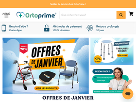 Ortoprime homepage screenshot